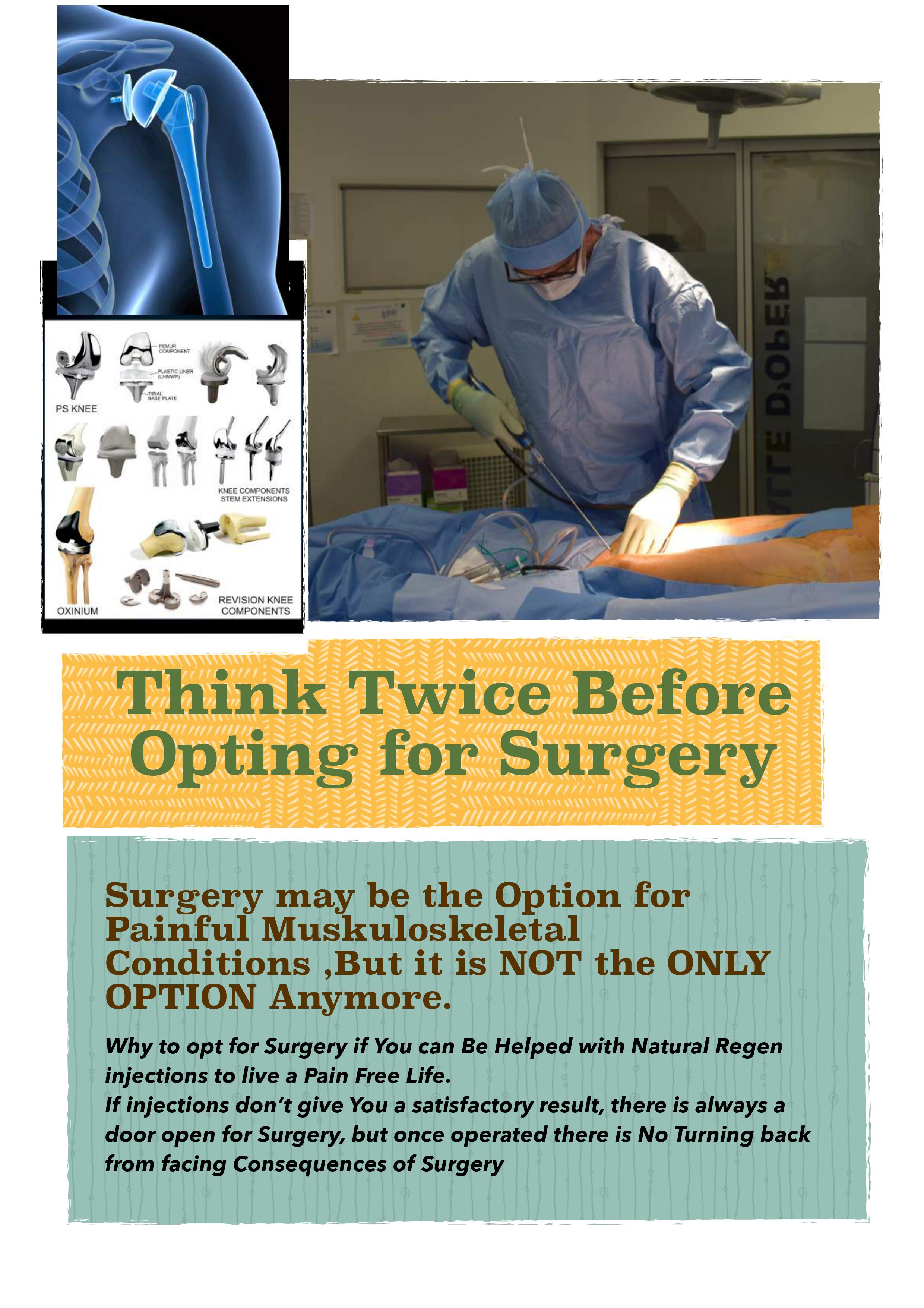 think twice before surgery